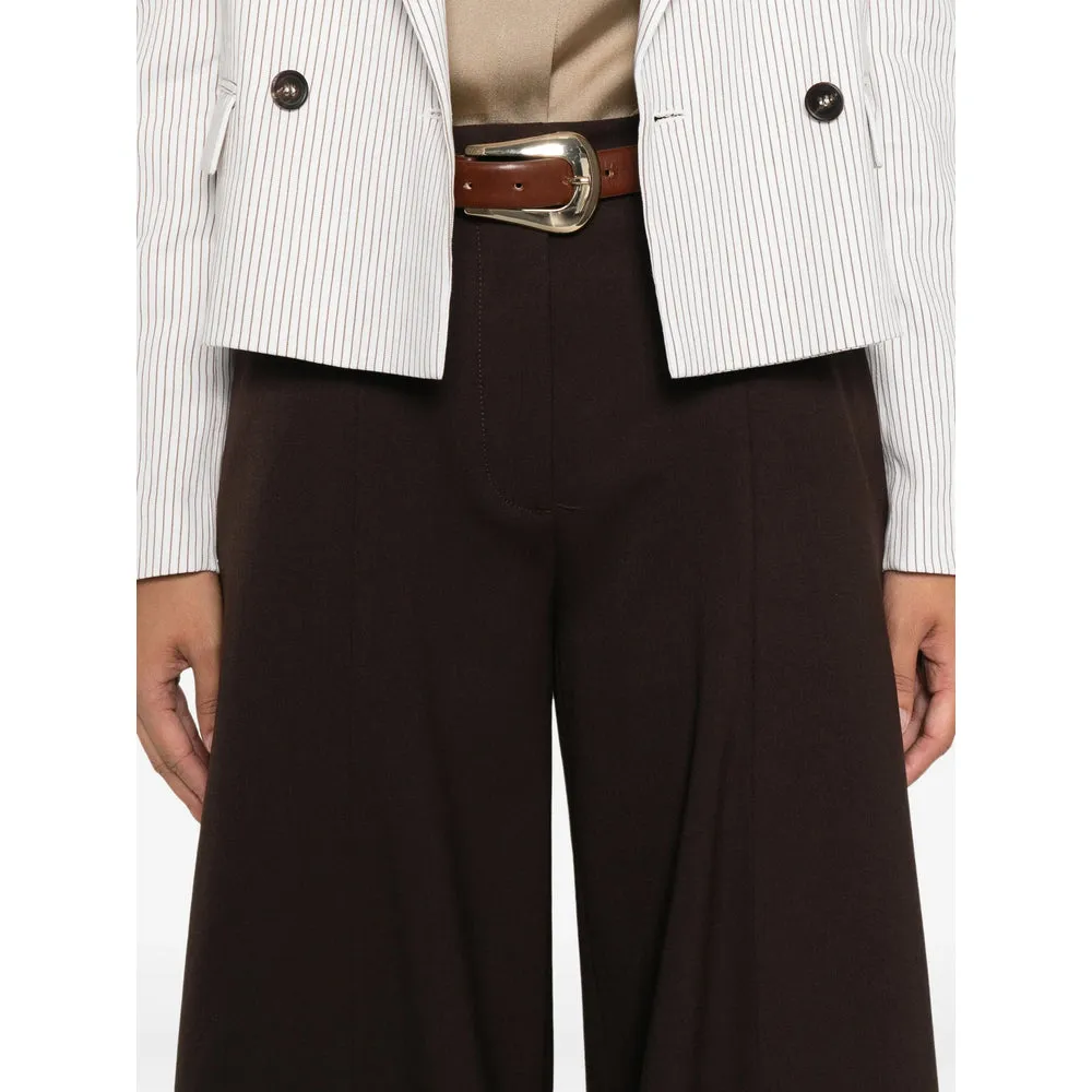 TheLatest Brown Pleated Wide Leg Trousers sold by Lord & Taylor product image thumbnail 4