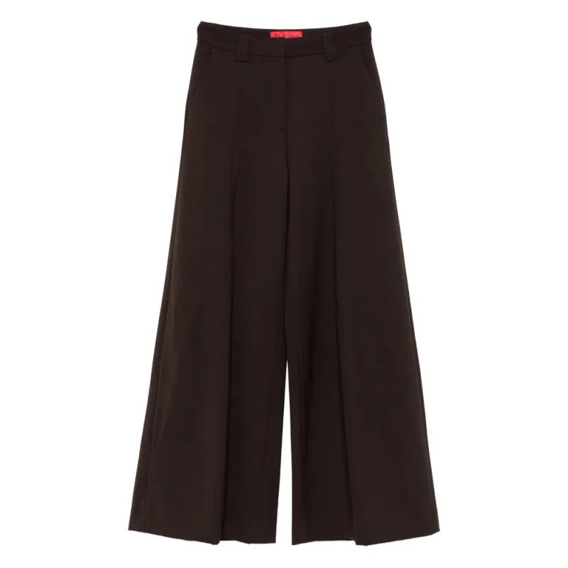 TheLatest Brown Pleated Wide Leg Trousers sold by Lord & Taylor
