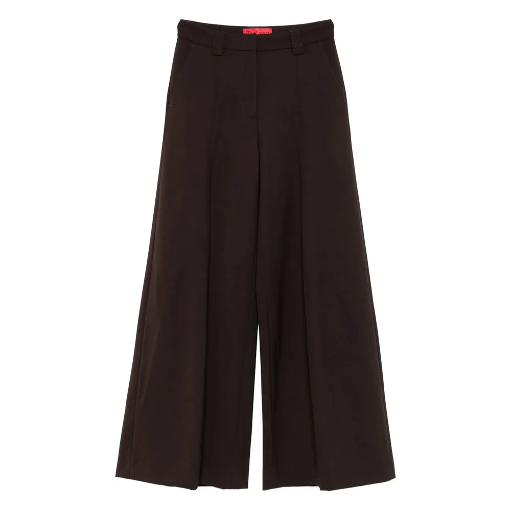 TheLatest Brown Pleated Wide Leg Trousers sold by Lord & Taylor