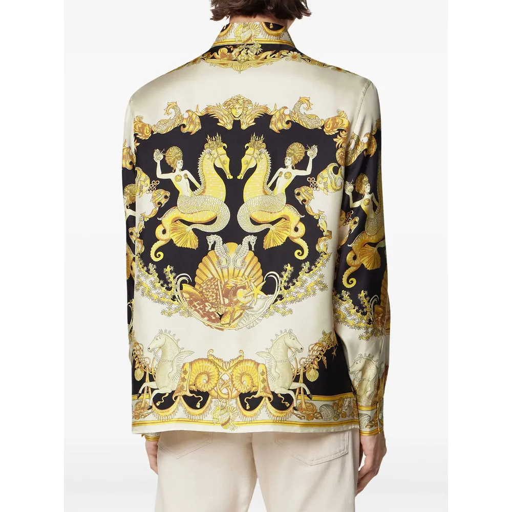 Versace Coral Theatre Print Shirt sold by Lord & Taylor product image thumbnail 4