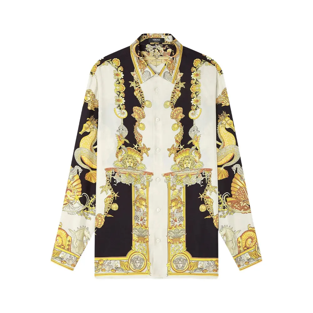Versace Coral Theatre Print Shirt sold by Lord & Taylor