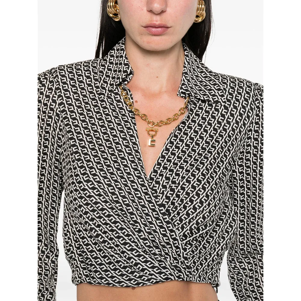 Elisabetta Franchi Chain Print Shirt sold by Lord & Taylor product image thumbnail 3