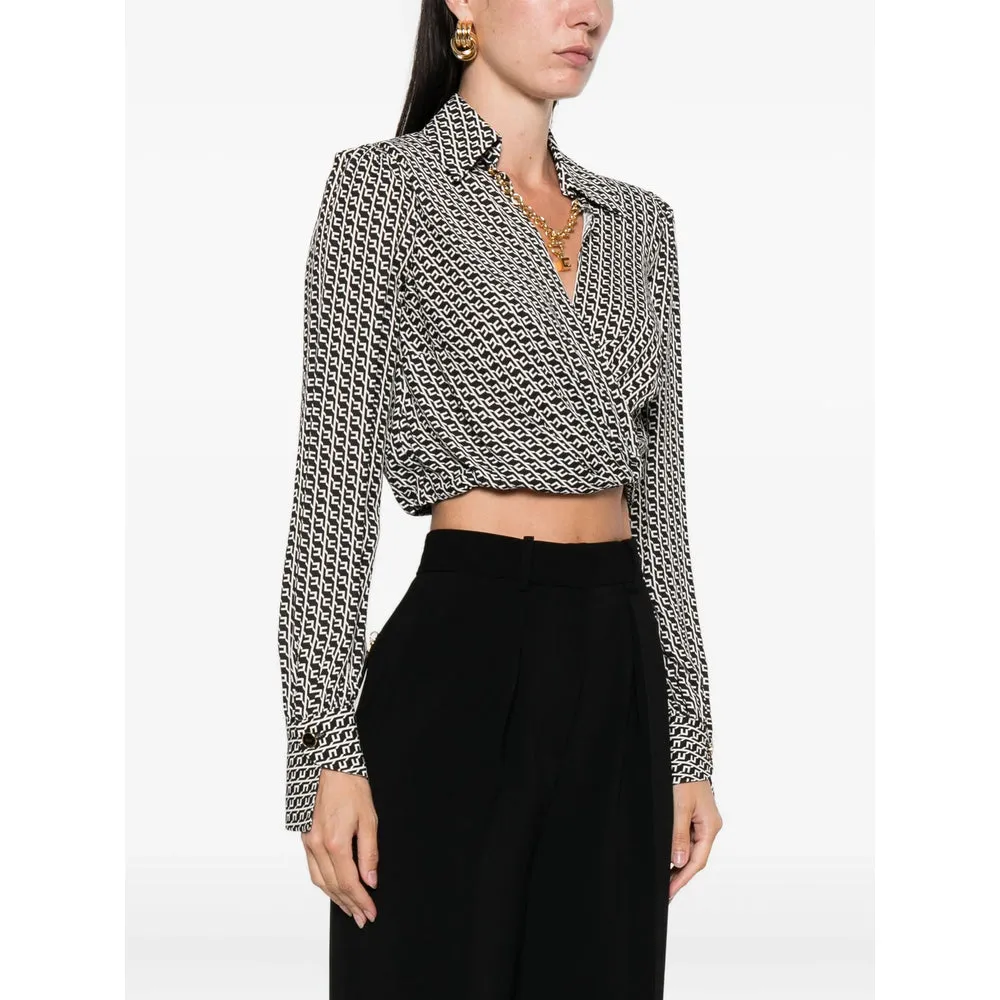 Elisabetta Franchi Chain Print Shirt sold by Lord & Taylor product image thumbnail 5