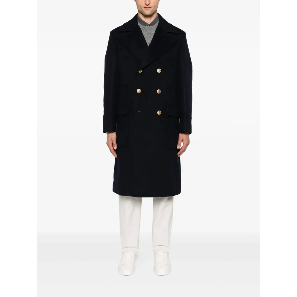 Brunello Cucinelli Navy Blue Coat sold by Lord & Taylor product image thumbnail 2