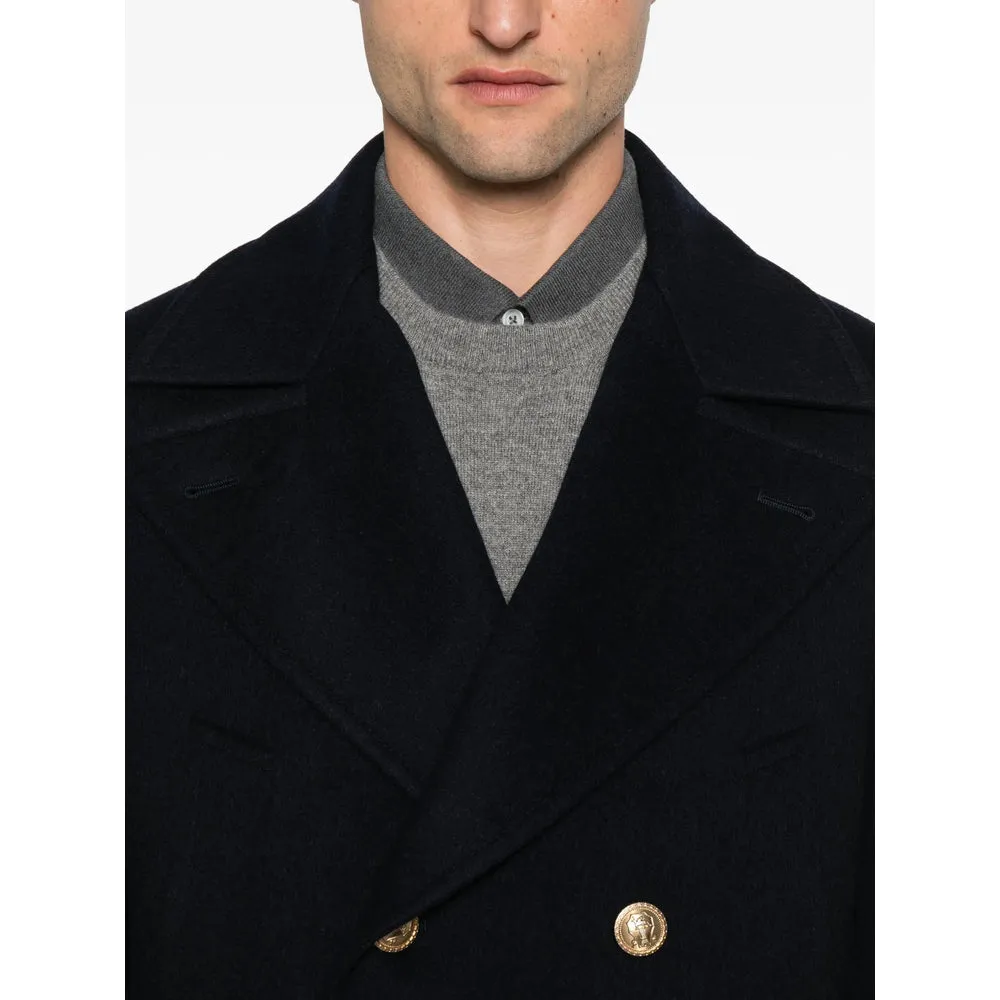 Brunello Cucinelli Navy Blue Coat sold by Lord & Taylor product image thumbnail 4