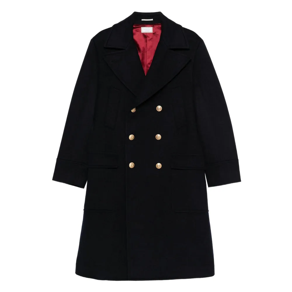 Brunello Cucinelli Navy Blue Coat sold by Lord & Taylor