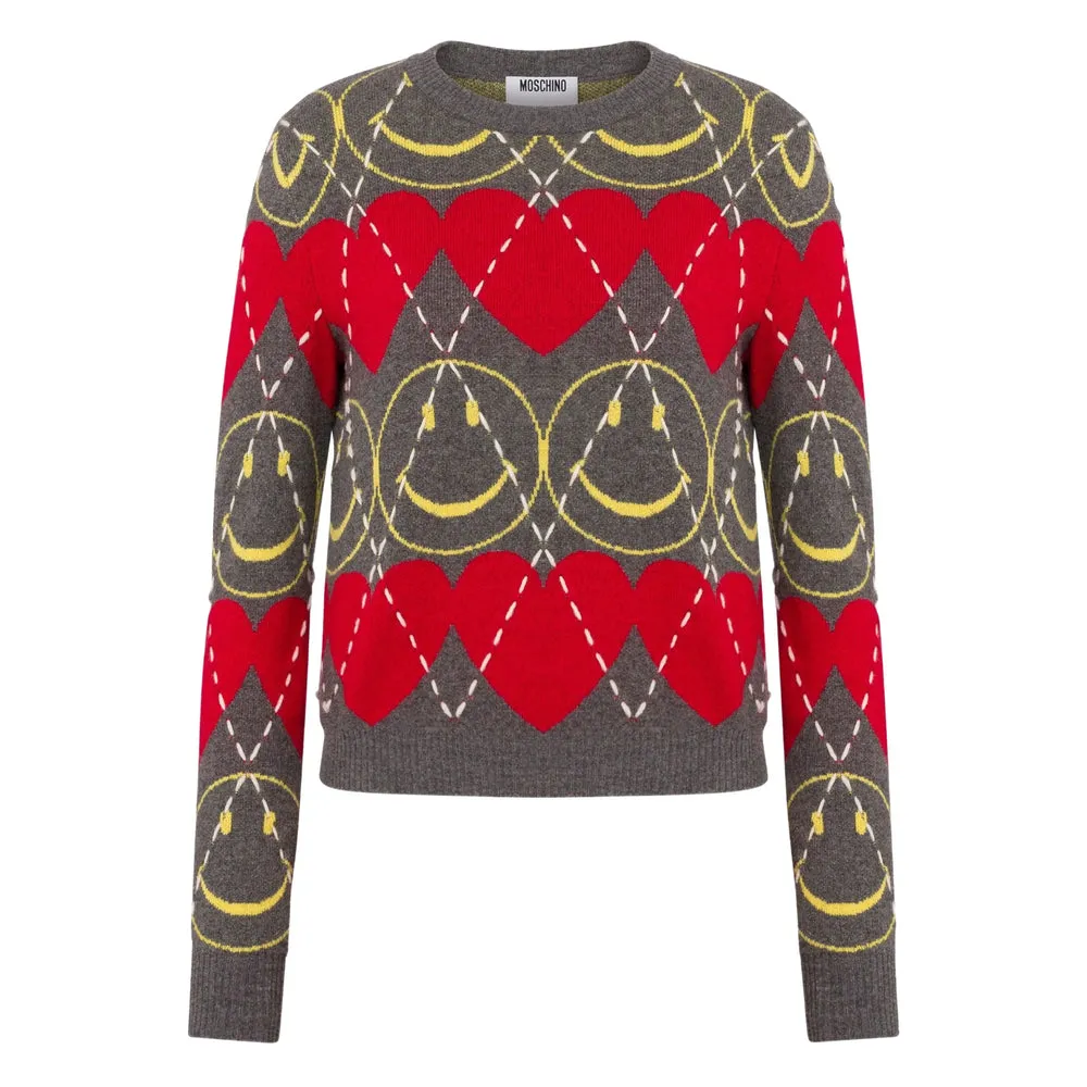 Moschino Smiley Face Sweater sold by Lord & Taylor