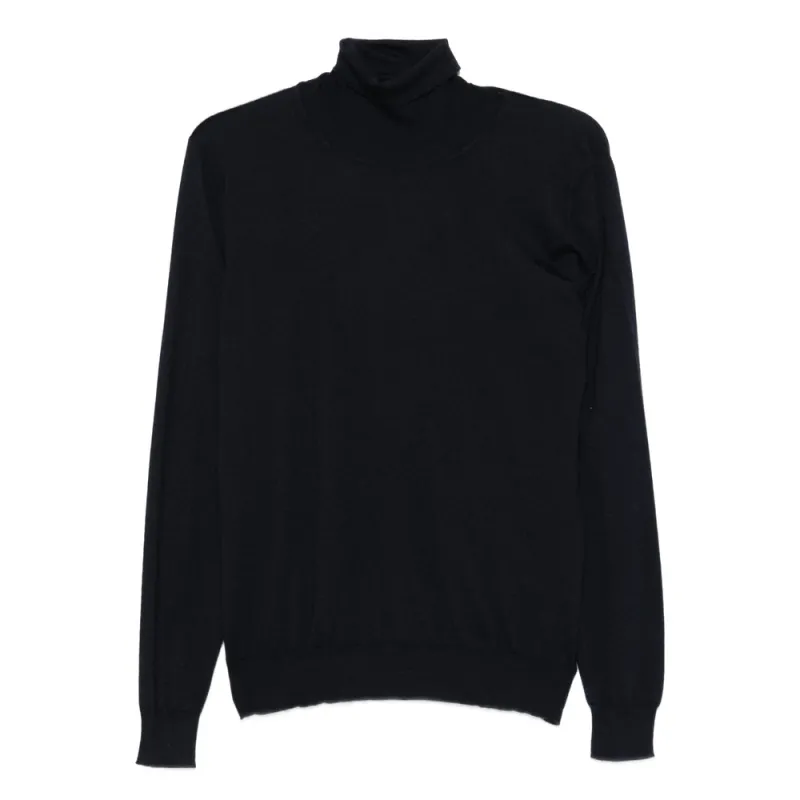 Navy Blue Cashmere-Silk Blend Sweater sold by Lord & Taylor
