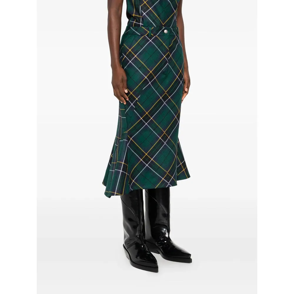Alexander McQueen Dark Green Flared Pants sold by Lord & Taylor product image thumbnail 3