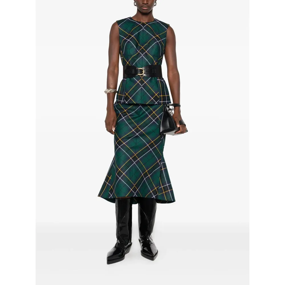 Alexander McQueen Dark Green Flared Pants sold by Lord & Taylor product image thumbnail 4