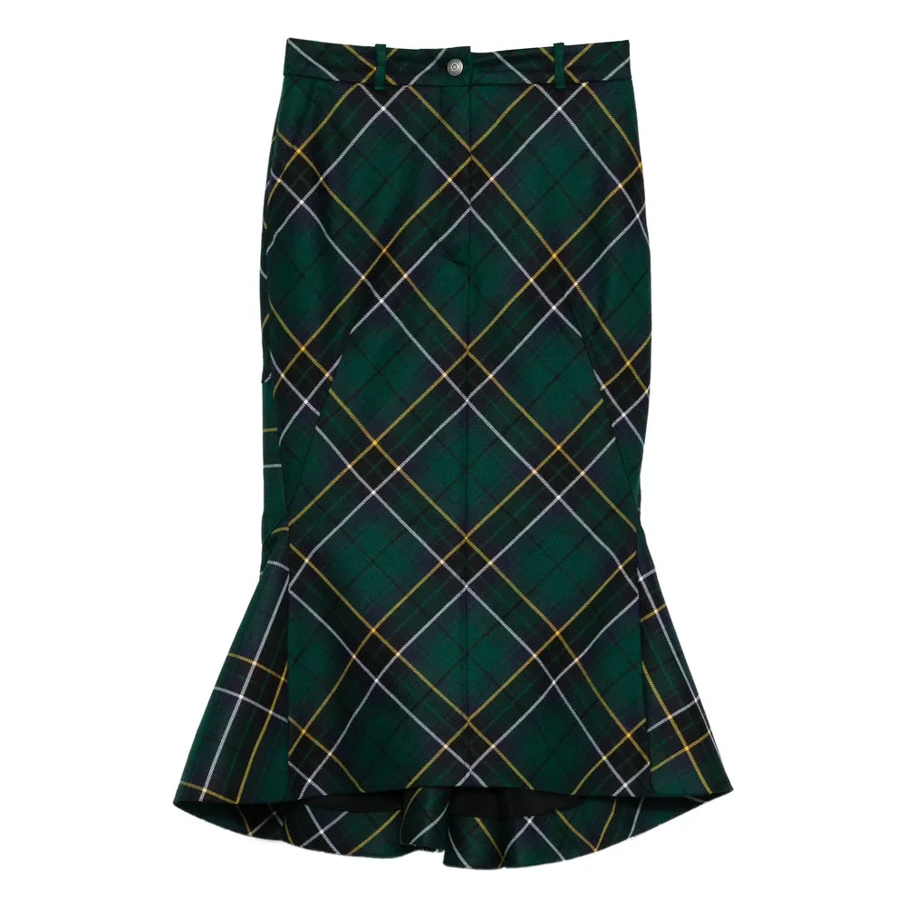 Alexander McQueen Dark Green Flared Pants sold by Lord & Taylor
