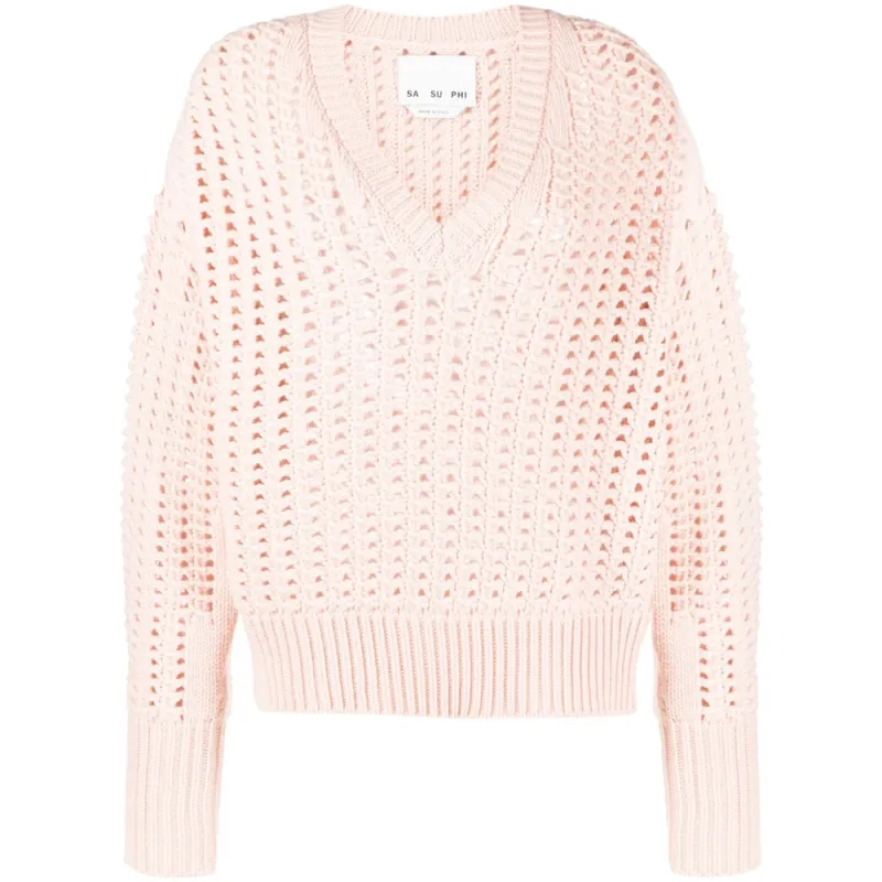 Cashmere V-Neck Sweater in Rose Pink sold by Lord & Taylor