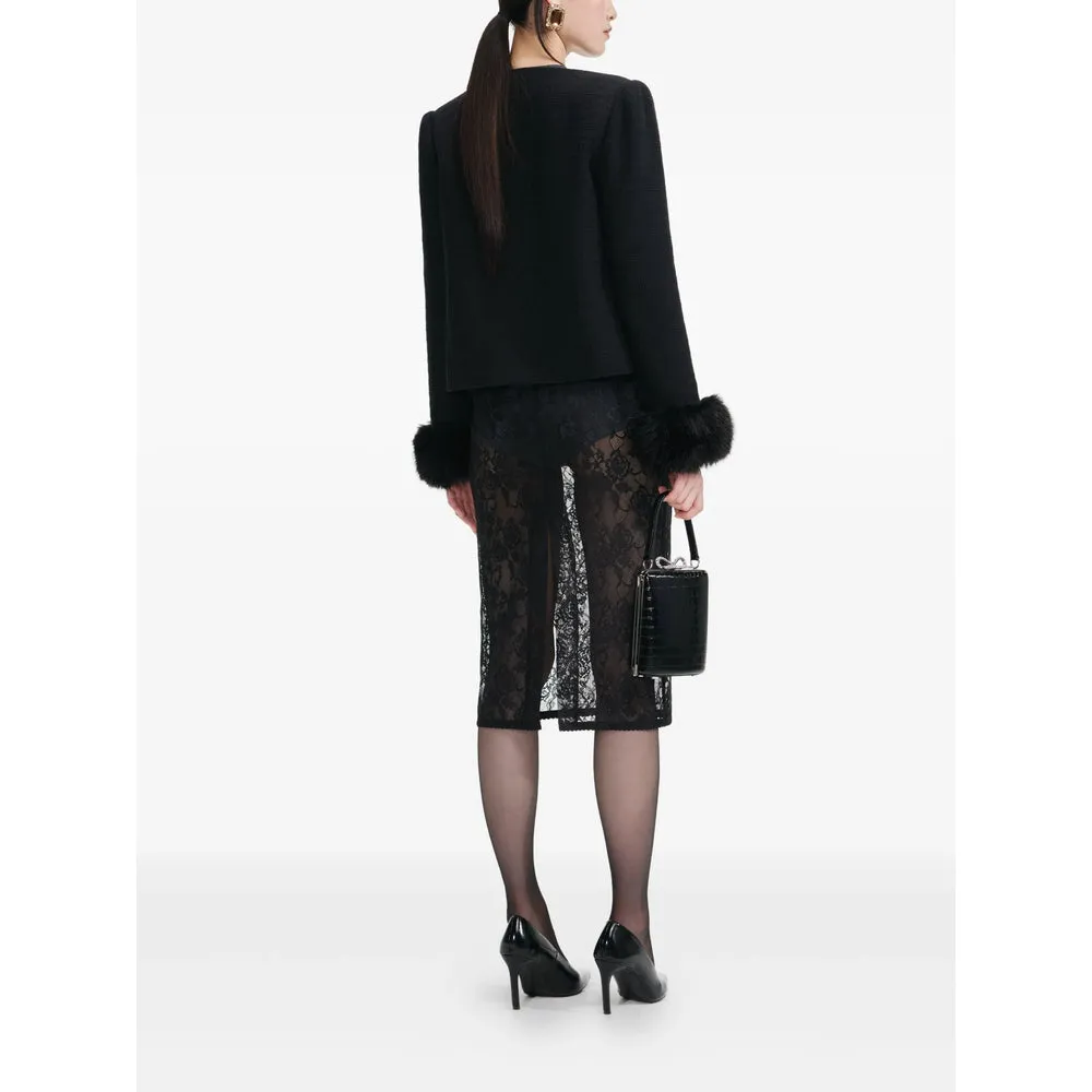Cropped Black Bouclé Jacket sold by Lord & Taylor product image thumbnail 2