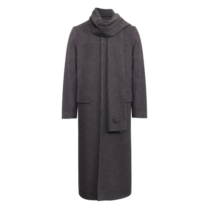Charcoal Grey Coat with Scarf sold by Lord & Taylor