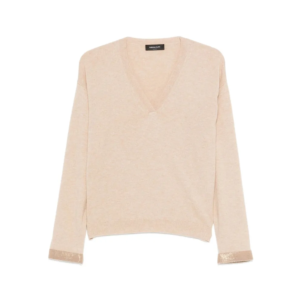 Fabiana Filippi V-Neck Sweater sold by Lord & Taylor