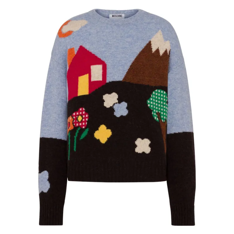 Moschino Landscape Print Sweater sold by Lord & Taylor