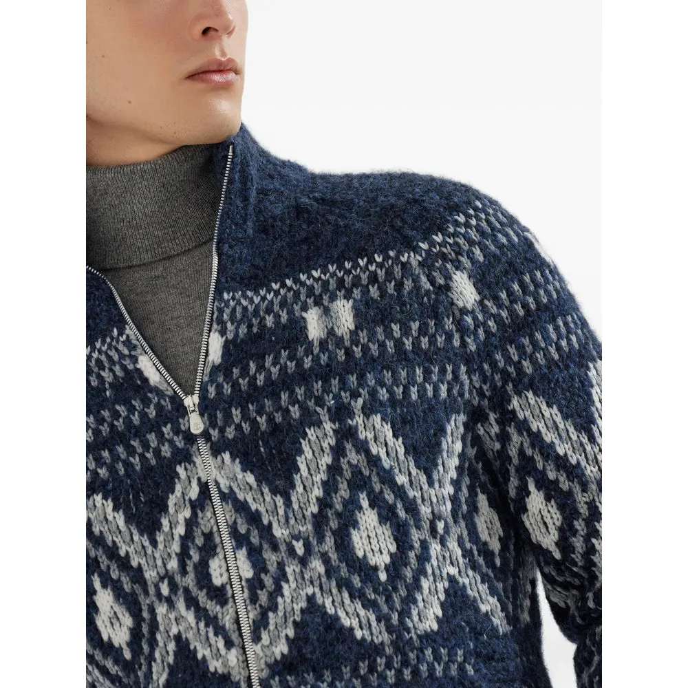 Brunello Cucinelli Navy Blue Sweater sold by Lord & Taylor product image thumbnail 2