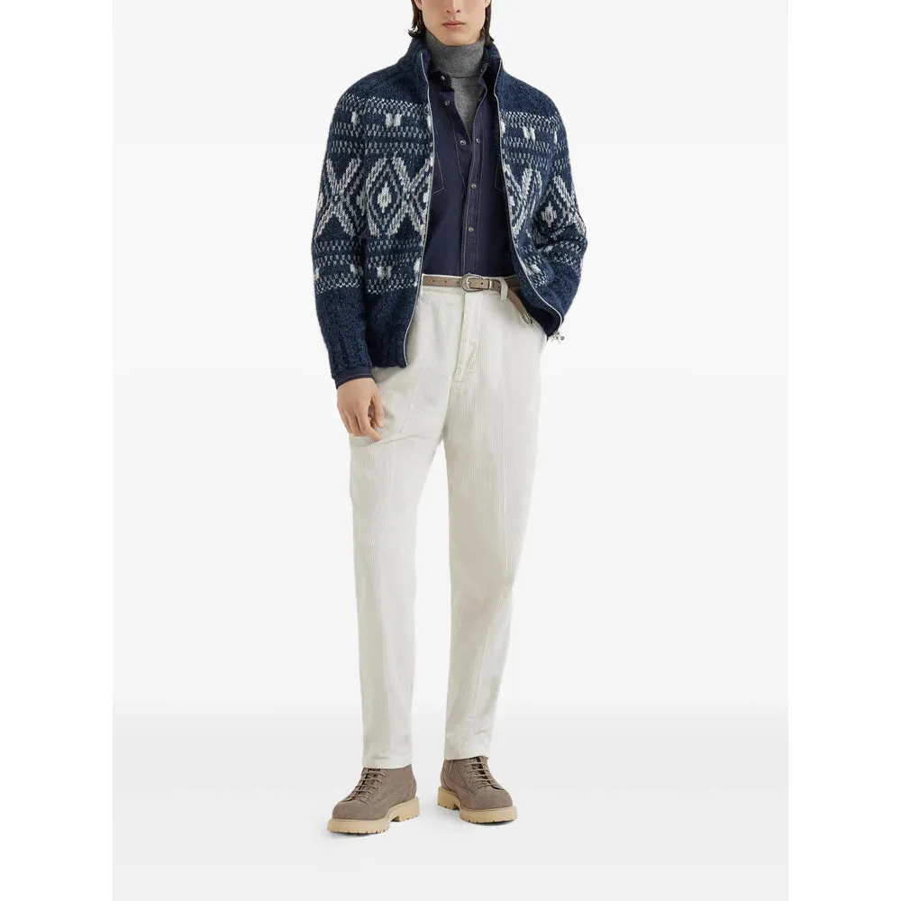 Brunello Cucinelli Navy Blue Sweater sold by Lord & Taylor product image thumbnail 3