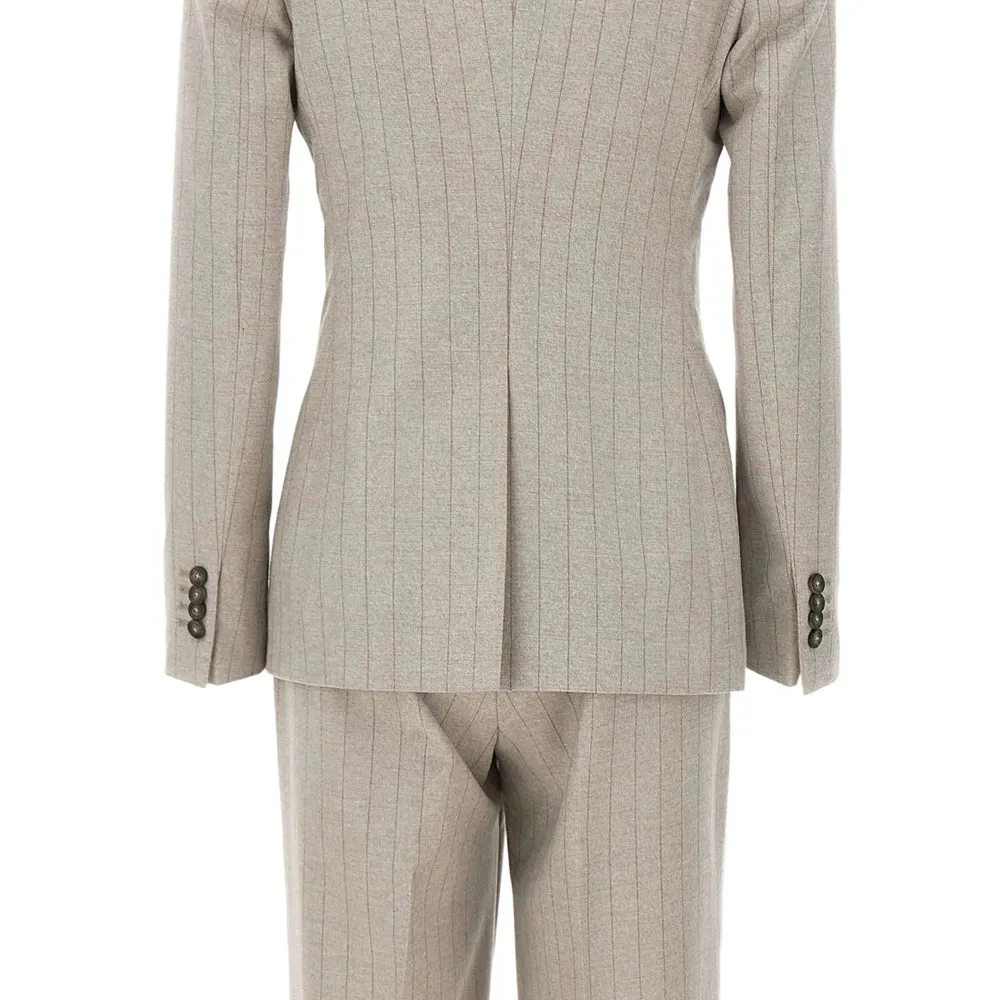 Beige Pinstripe Tailleur Jacket sold by Lord & Taylor product image thumbnail 5