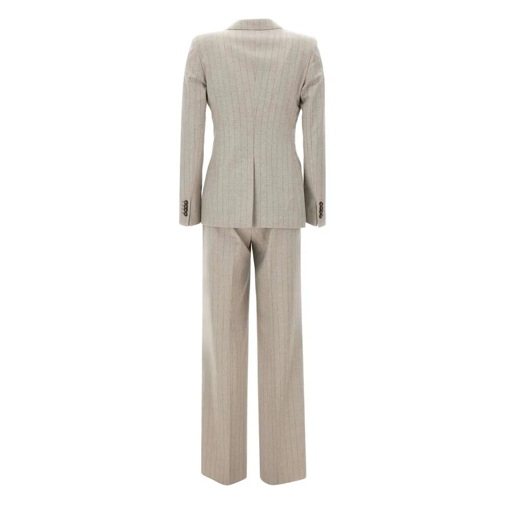 Beige Pinstripe Tailleur Jacket sold by Lord & Taylor product image thumbnail 3