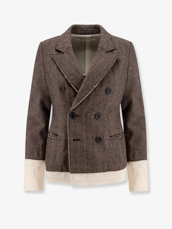 Wool Blend Blazer with Frayed Profiles sold by Lord & Taylor