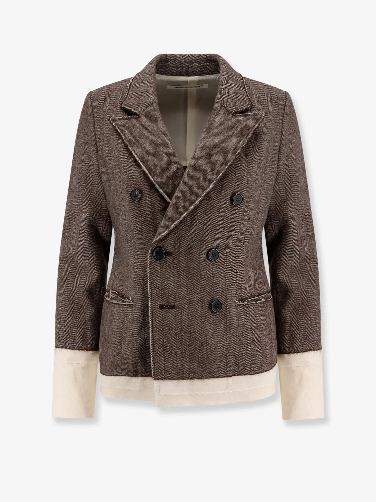 Wool Blend Blazer with Frayed Profiles sold by Lord & Taylor