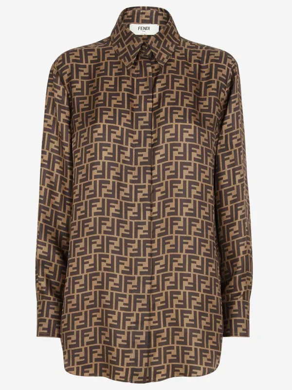 Silk Shirt with FF Motif sold by Lord & Taylor