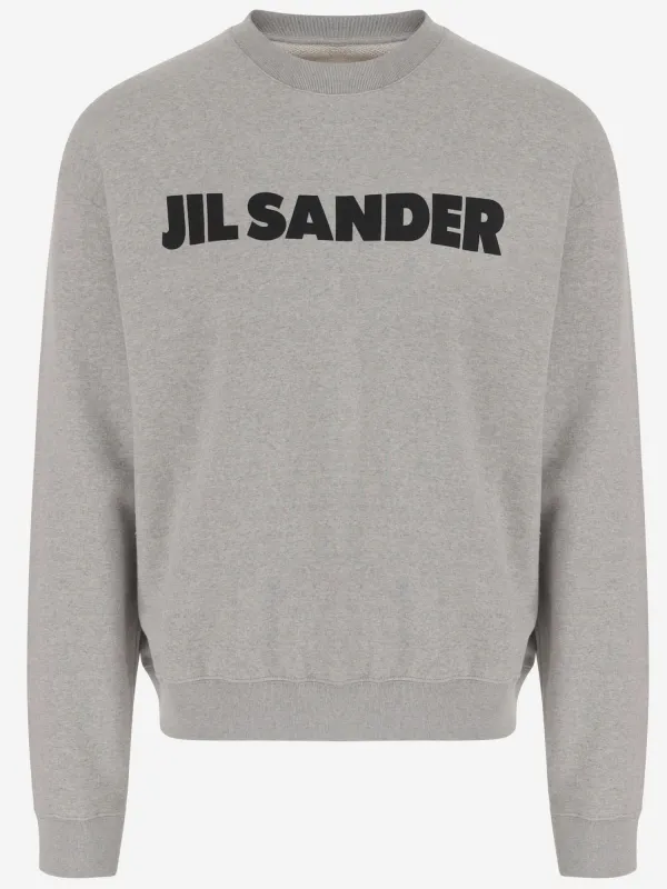 Cotton Sweatshirt with Logo made by Jil Sander