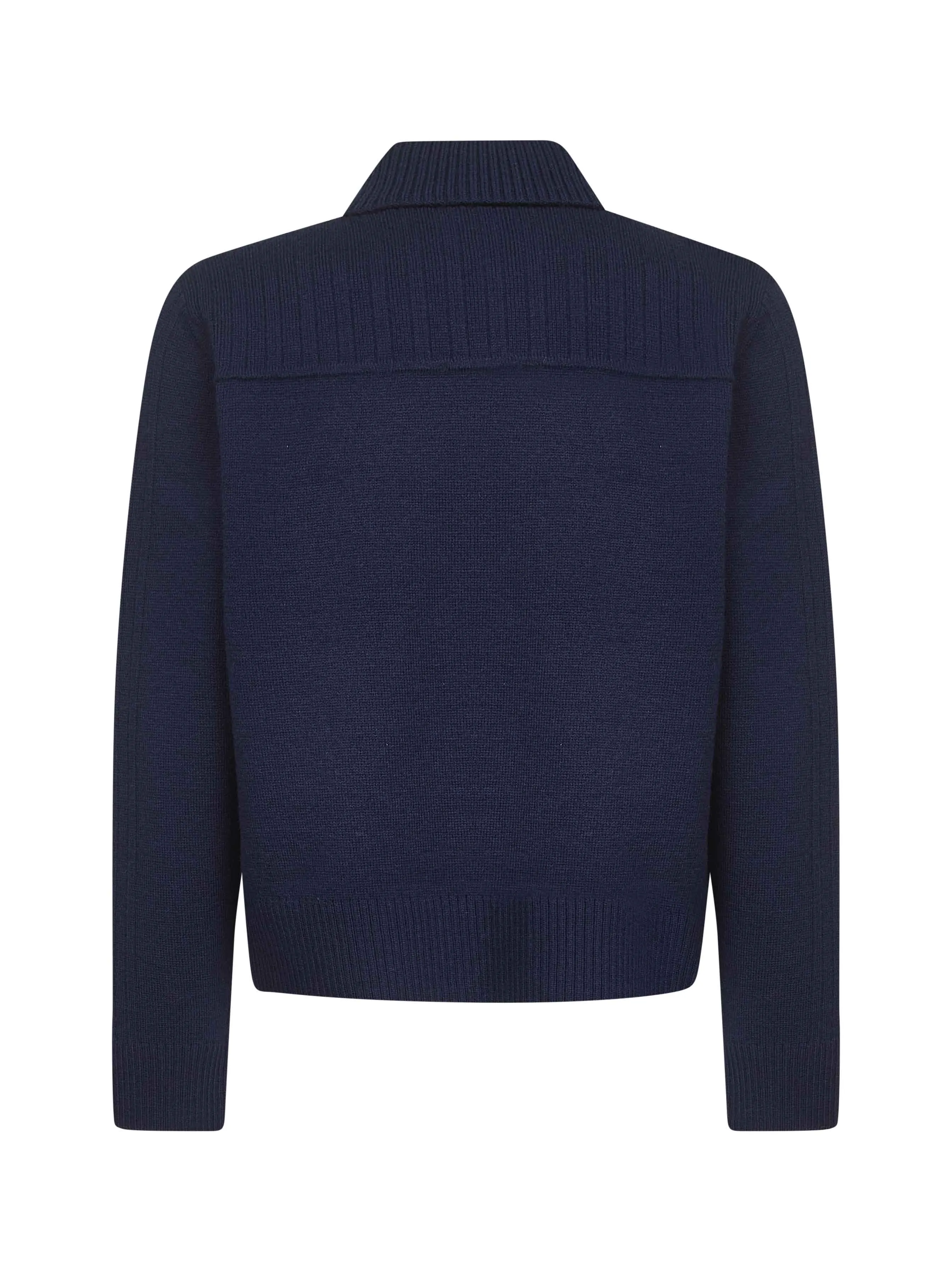 Blue Wool Knit Cardigan sold by Lord & Taylor product image thumbnail 2