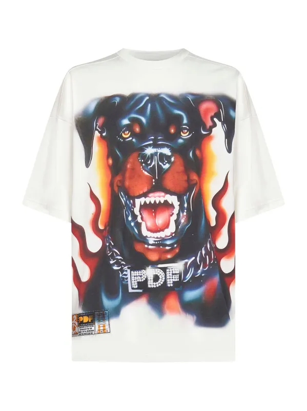 White Cotton Jersey Printed T-Shirt sold by Lord & Taylor