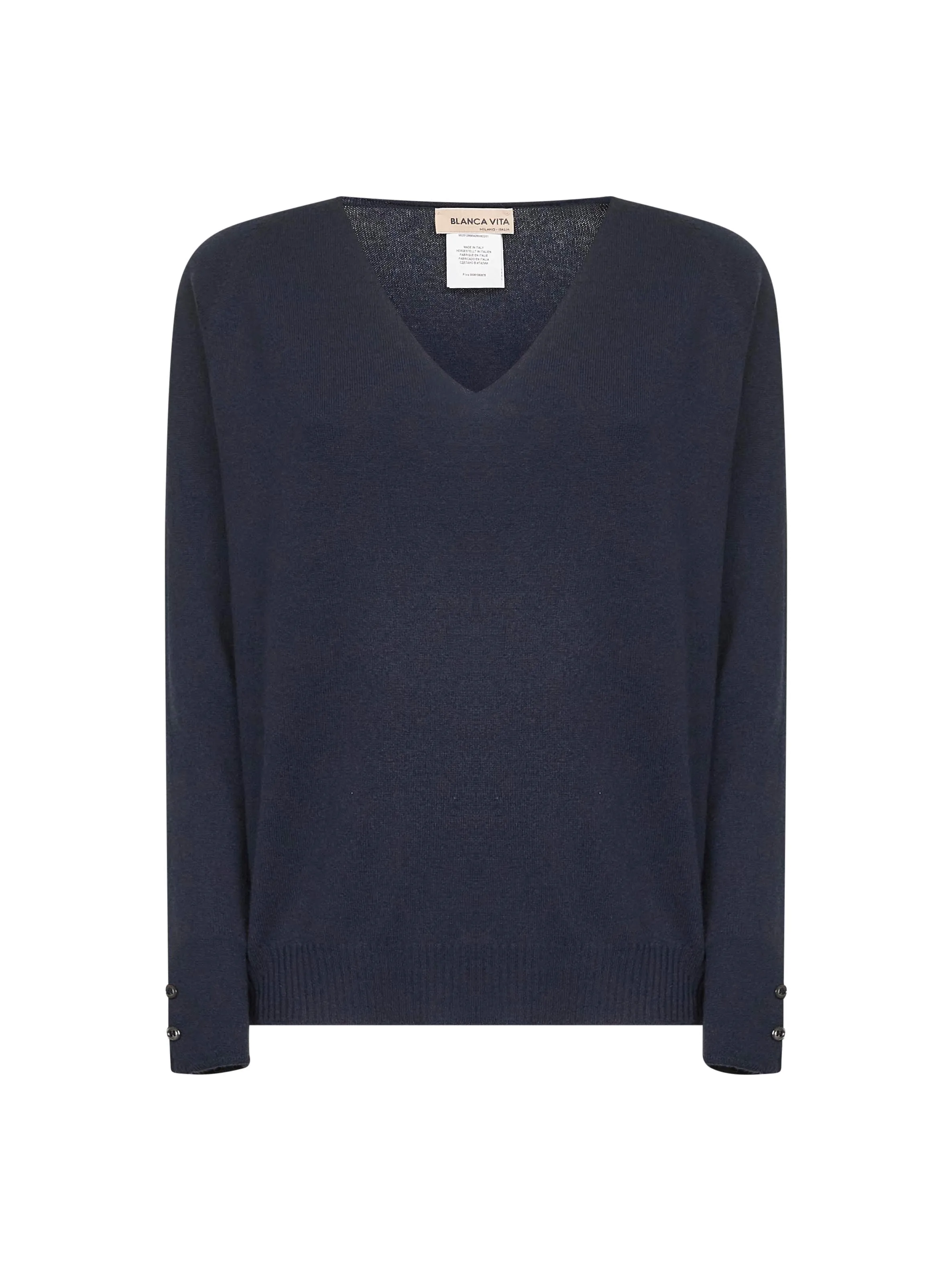 Blue Knit V-Neck Sweater sold by Lord & Taylor