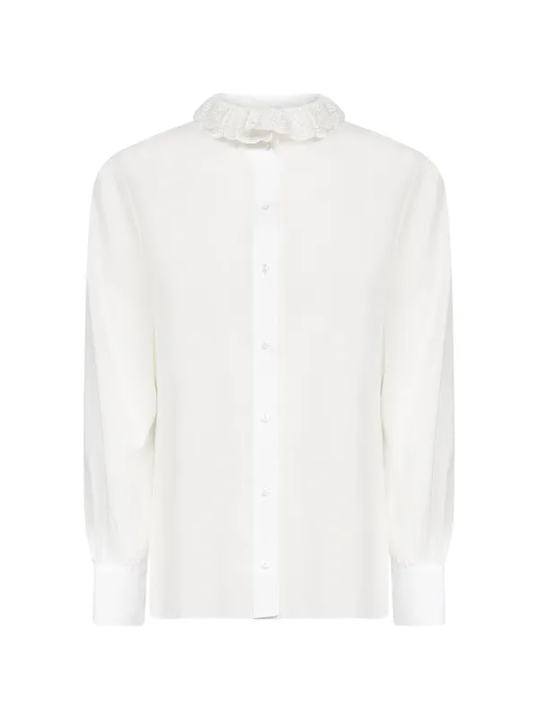 White Cotton Poplin Shirt sold by Lord & Taylor