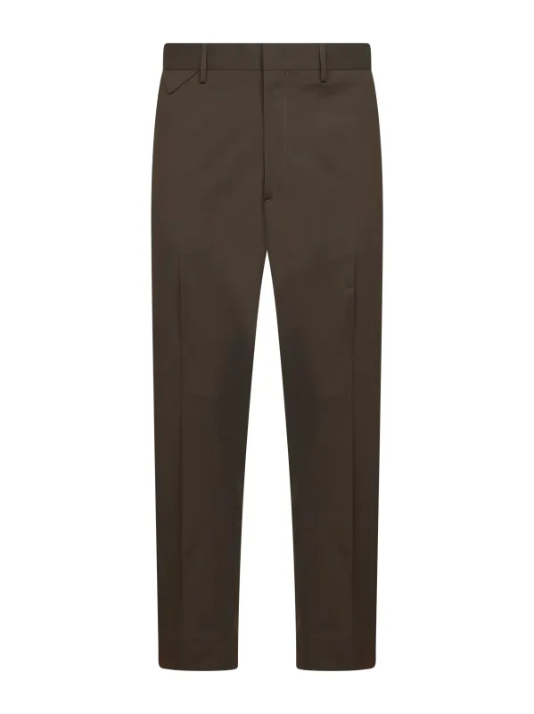 Taupe Stretch Wool Blend Trousers sold by Lord & Taylor