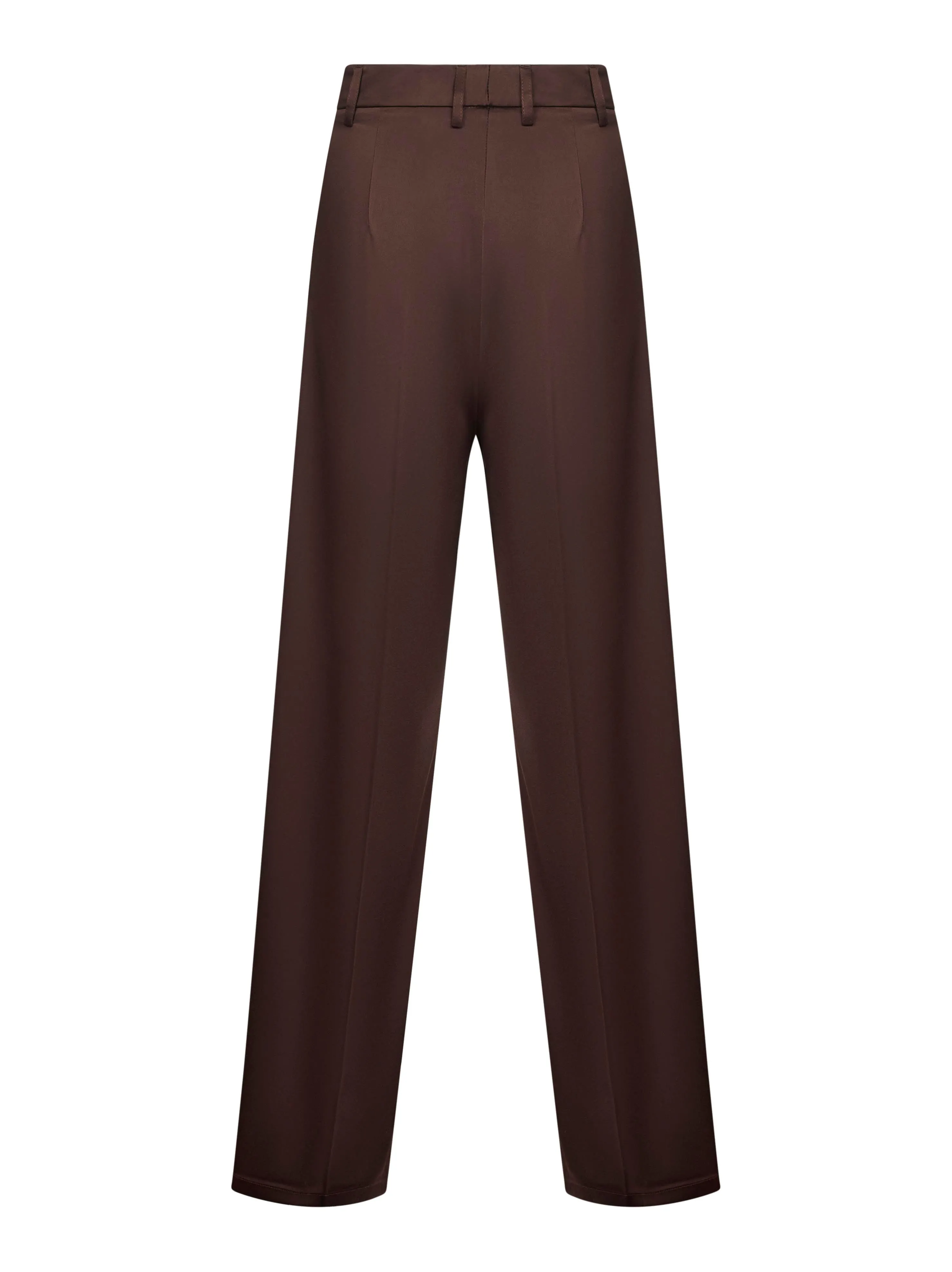 Coffee Satin Palazzo Trousers sold by Lord & Taylor product image thumbnail 2