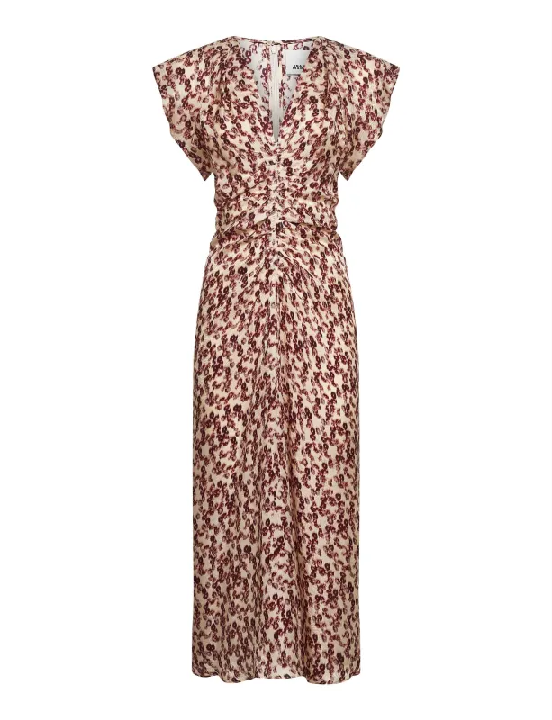 Floral Print Jacquard Lyndsay Midi Dress sold by Lord & Taylor