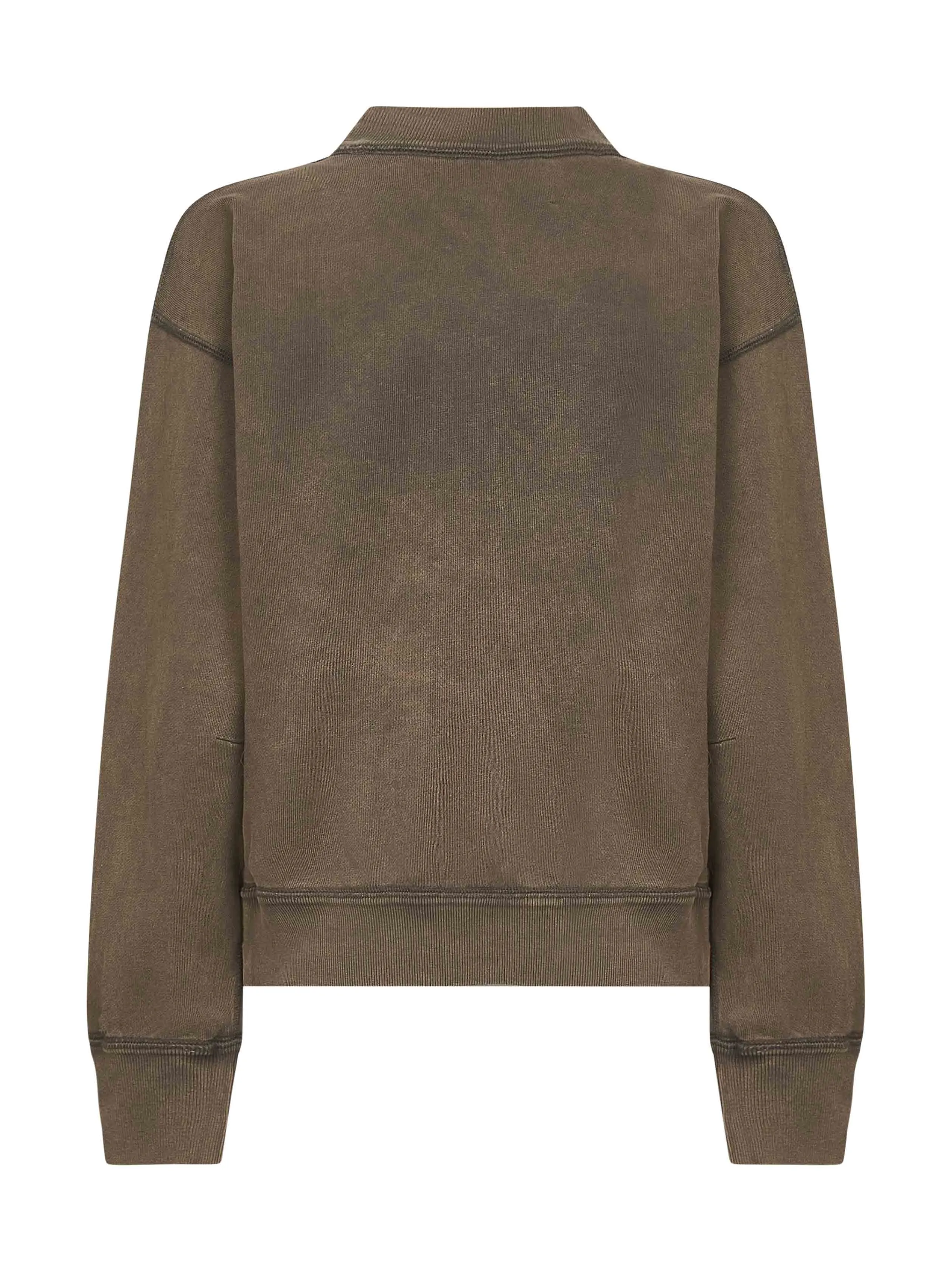 Brown Cotton Blend Moby Logo Sweatshirt sold by Lord & Taylor product image thumbnail 4