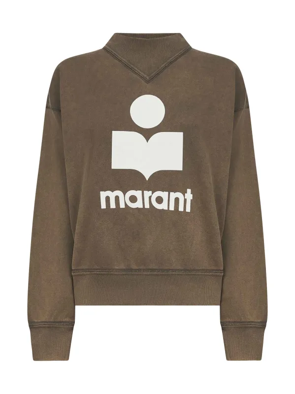Brown Cotton Blend Moby Logo Sweatshirt sold by Lord & Taylor