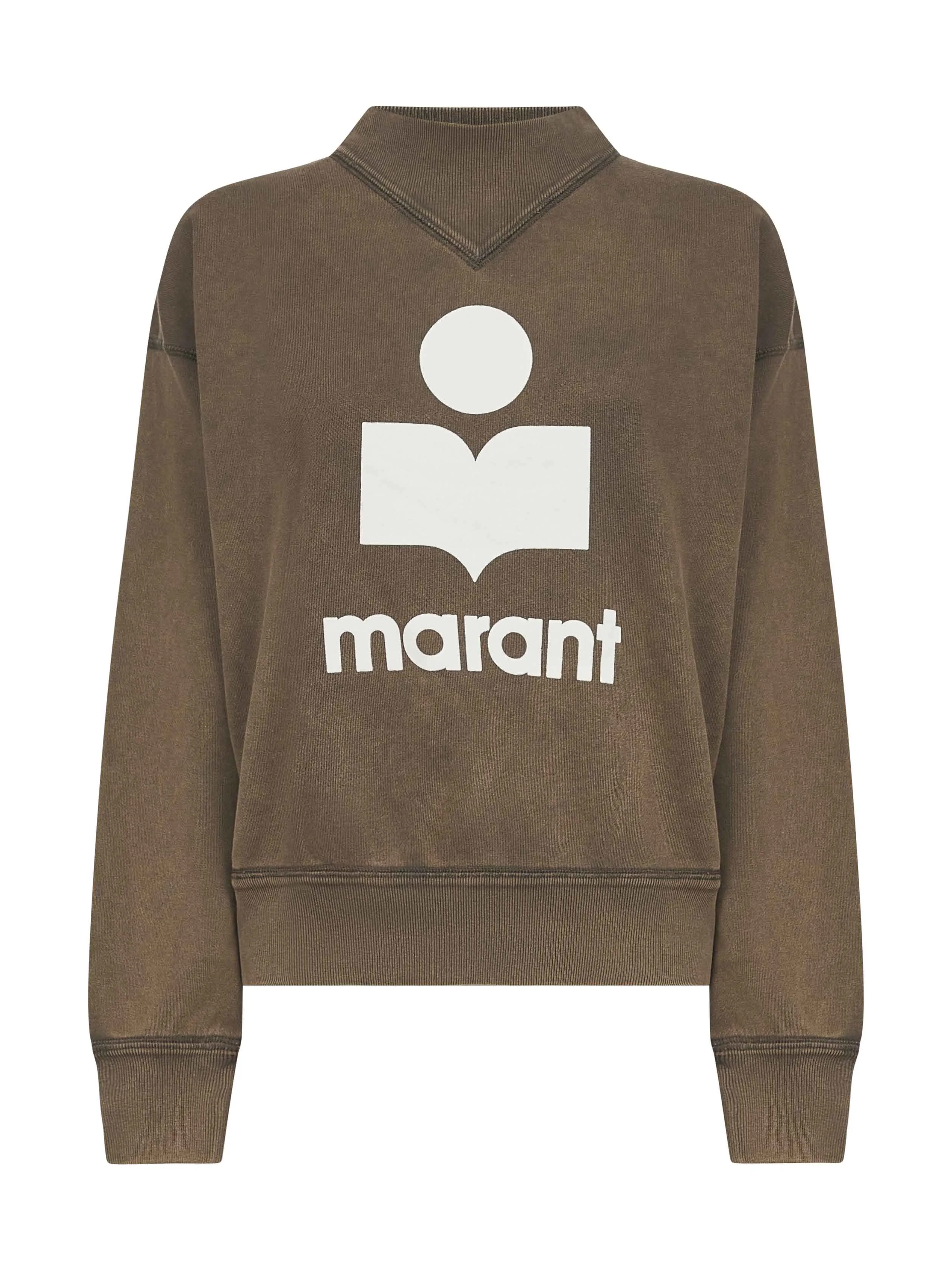 Brown Cotton Blend Moby Logo Sweatshirt sold by Lord & Taylor