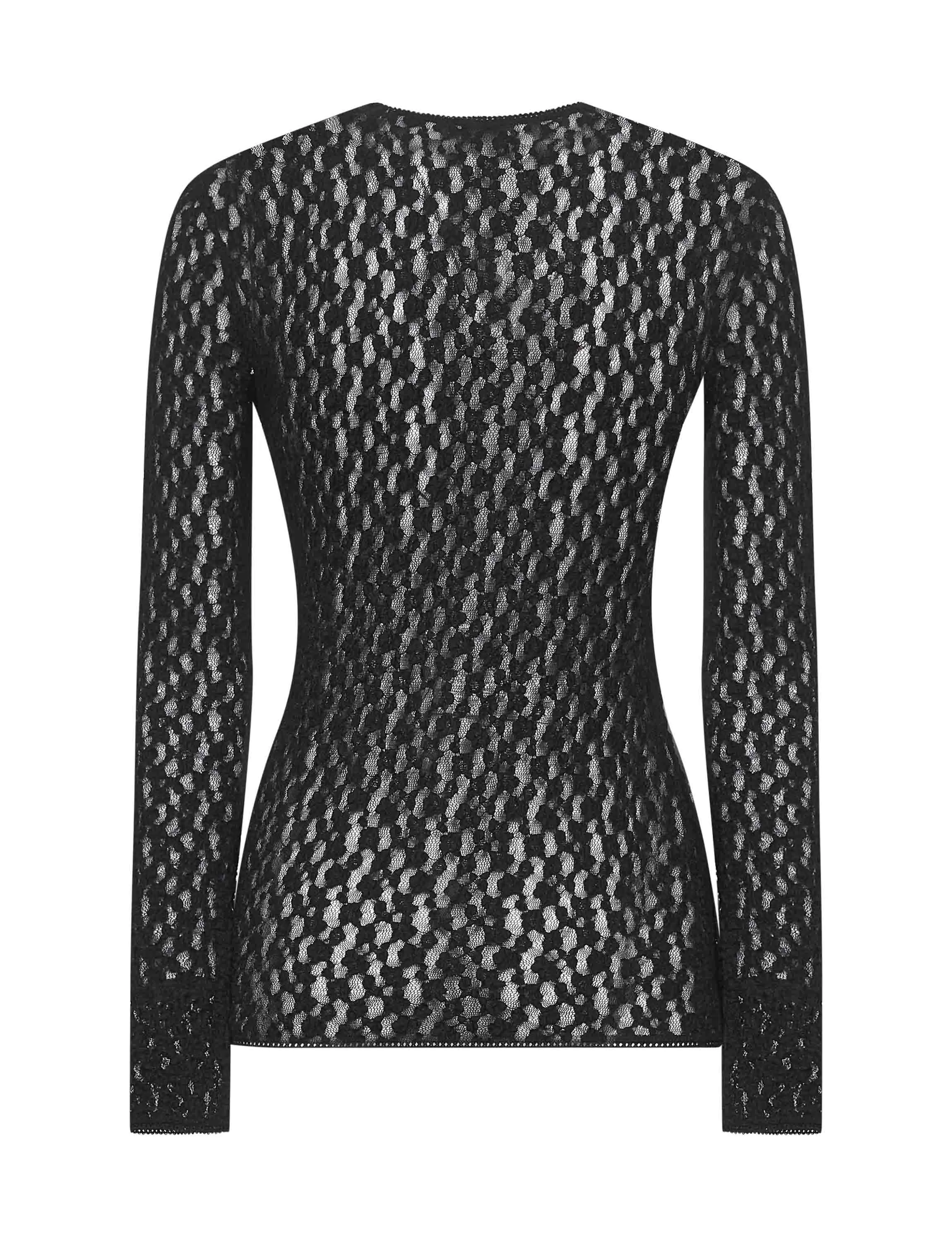 Black Lace Gaelle Long-Sleeved Top sold by Lord & Taylor product image thumbnail 2