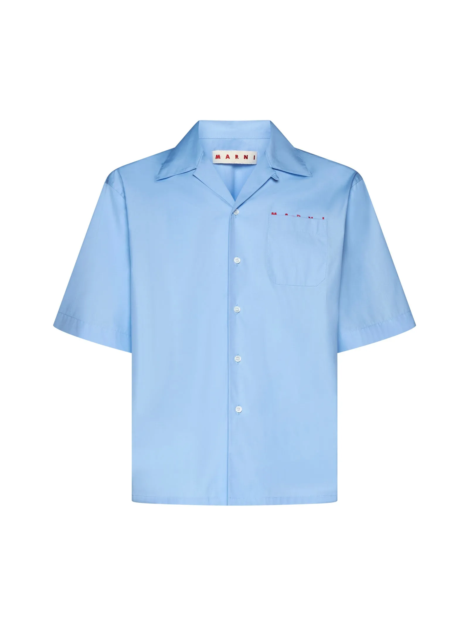 Light Blue Cotton Shirt with Logo sold by Lord & Taylor