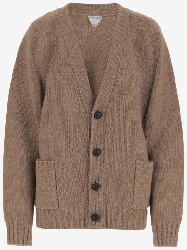 Wool Cardigan with V-neck Design sold by Lord & Taylor