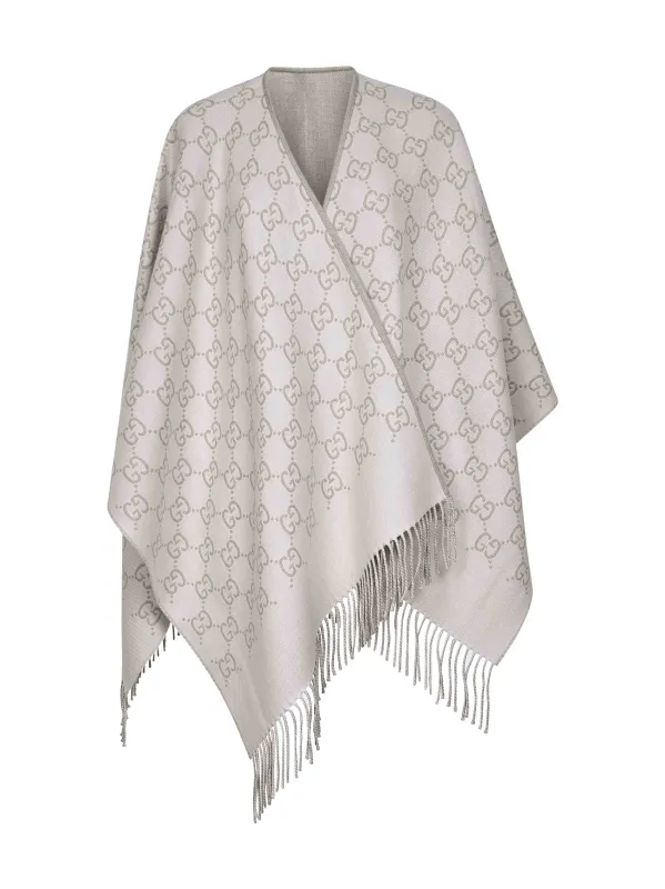 Off-White GG Wool Jacquard Cape sold by Lord & Taylor