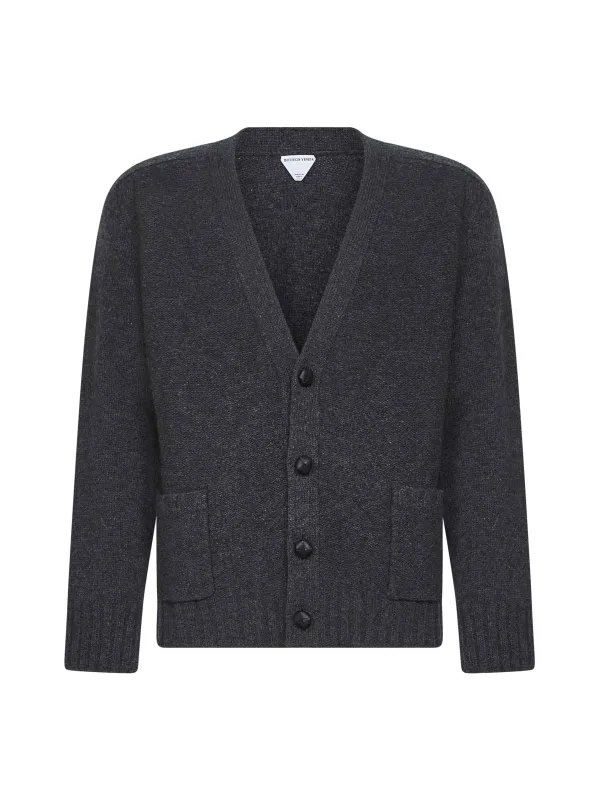 Grey Fine Merino Wool Cardigan sold by Lord & Taylor