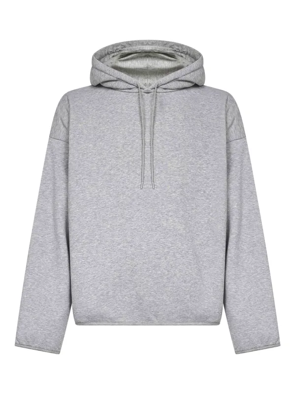 Grey Jersey Hoodie with Adjustable Drawstring sold by Lord & Taylor