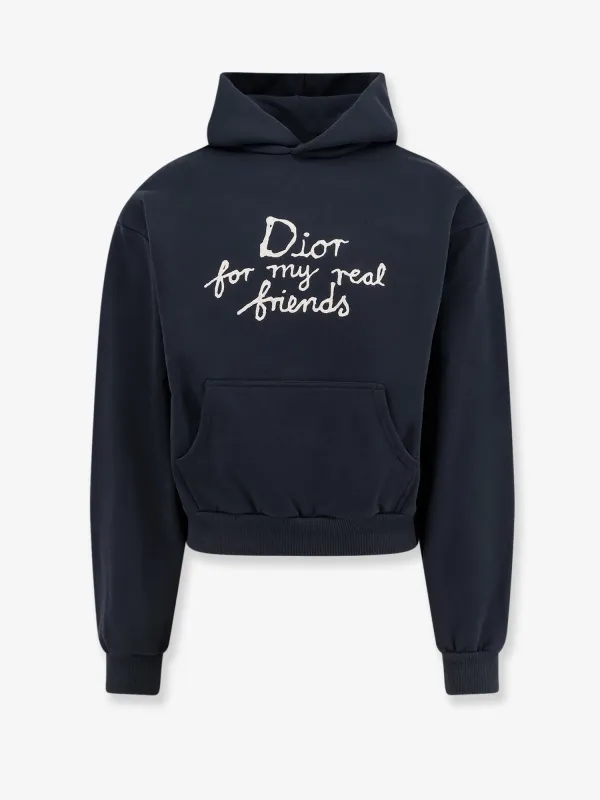 Dior Cotton Sweatshirt with Iconic Embroidery sold by Lord & Taylor