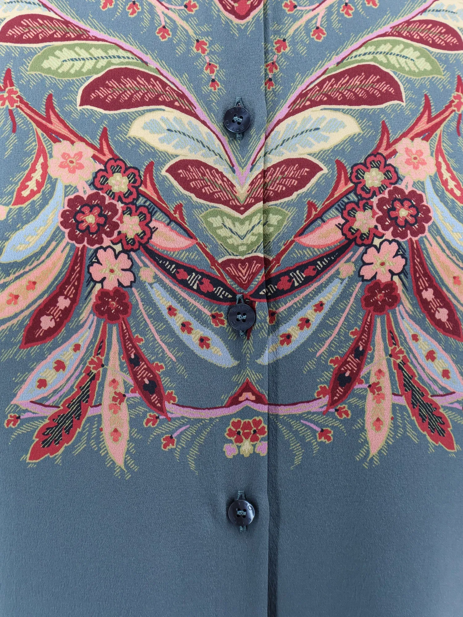 Paisley Print Silk Shirt sold by Lord & Taylor product image thumbnail 5