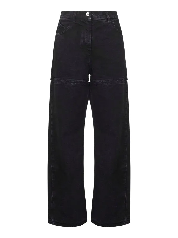 Black Washed Denim Cut-Out Jeans sold by Lord & Taylor