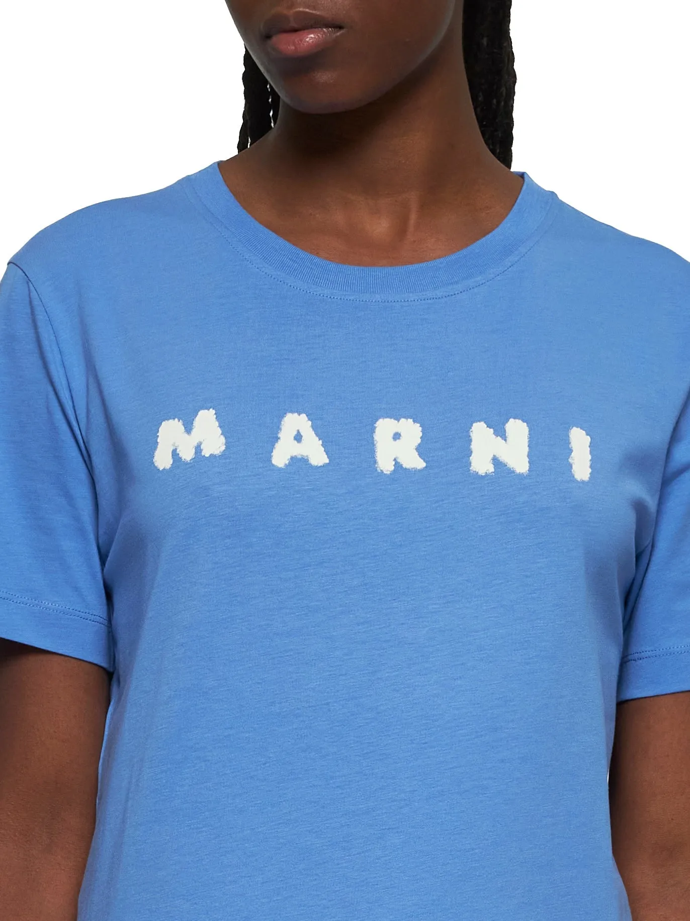 Light Blue Marni Scribbled Logo T-Shirt sold by Lord & Taylor product image thumbnail 4