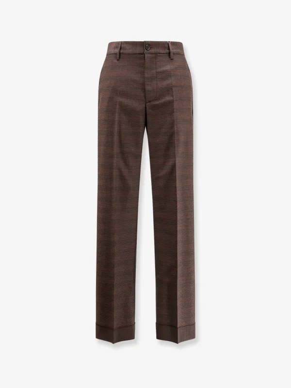 Wool Blend Trousers with Raw-Cut Edges sold by Lord & Taylor