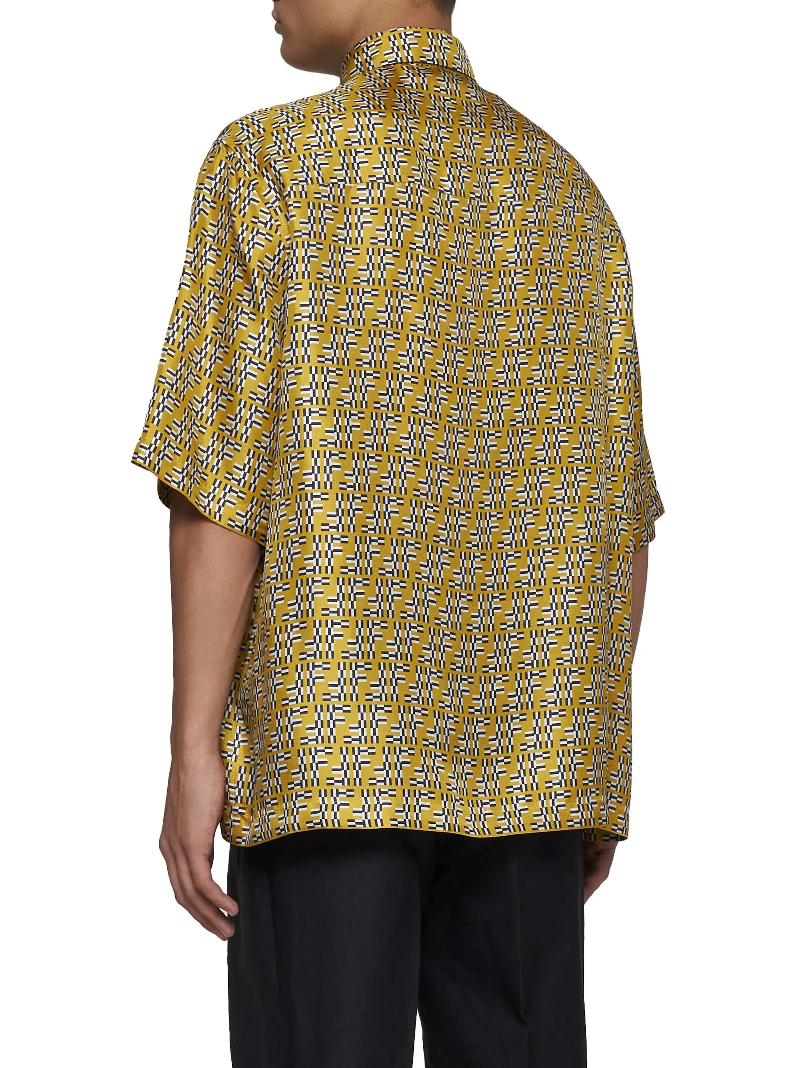 Fendi FF Labyrinth Silk Shirt sold by Lord & Taylor product image thumbnail 3